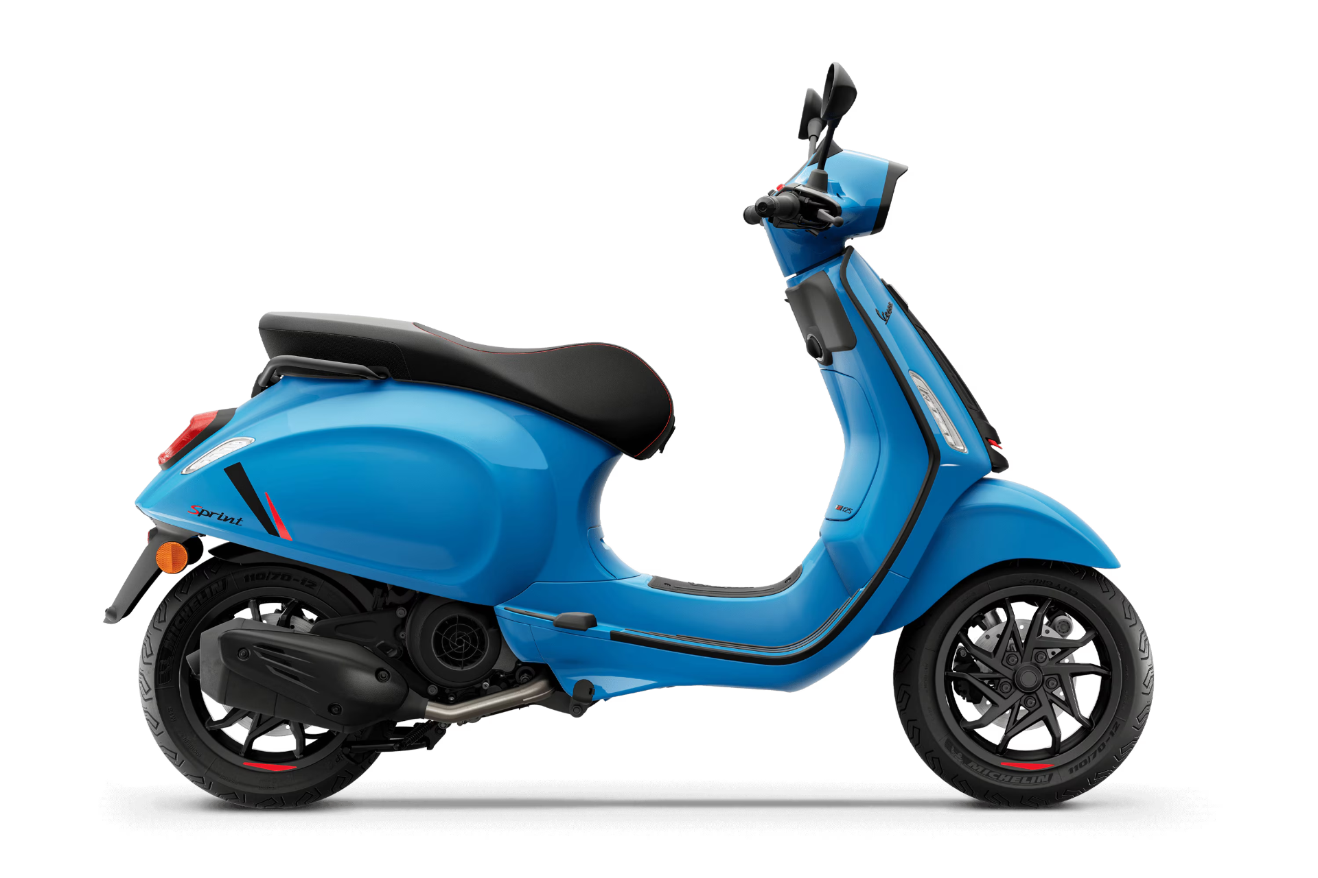 Vespa Sprint S in Bianco Innocente, Seitenansicht